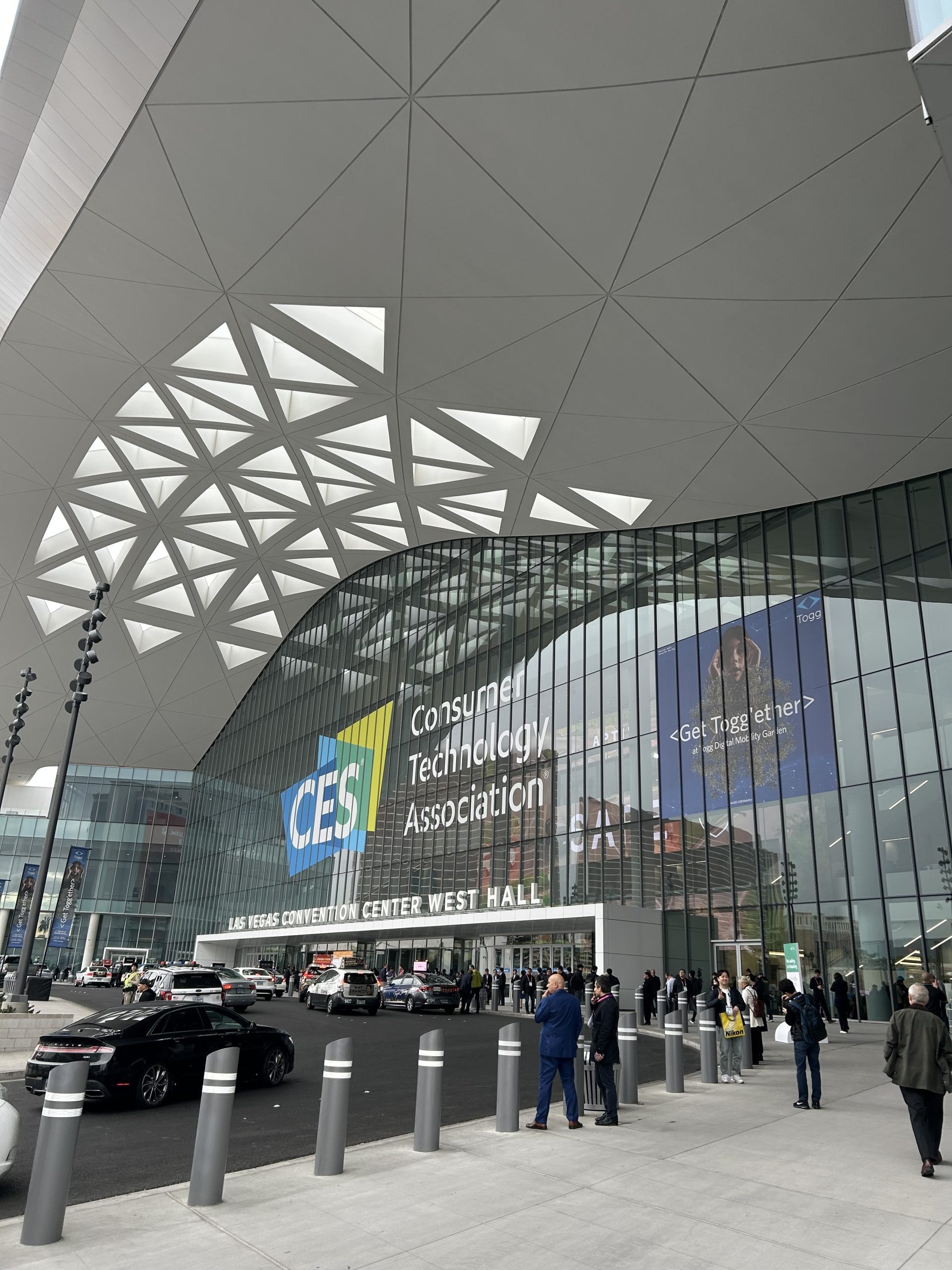 a large glass building with a large glass ceiling